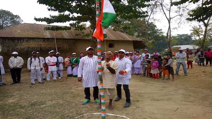 কালিয়াগঞ্জ ব্লকের নতুন ডাঙ্গি পূর্ব তরঙ্গপুর প্রজাতন্ত্র দিবস পালন