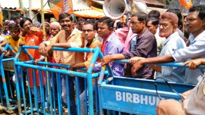 বীরভূমের রাজনগর থানা ও বিডিওকে ডেপুটেশন বিজেপির