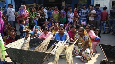 ন্যায্য পারিশ্রমিকের দাবিতে কর্মবিরতি  মালদা মেডিকেল কলেজে