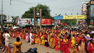 হনুমান জয়ন্তী উপলক্ষে শহরে কলস যাত্রা