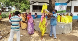 রাজনগরে হোম কোয়ারান্টিনে থাকা ৯০টি পরিবারকে ত্রাণ