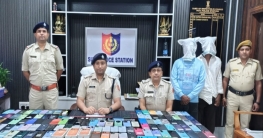 সুতিতে পুলিশের বড় সাফল্য, ১৮ আইফোনসহ ১২০টি চোরাই মোবাইল উদ্ধার, গ্রেফতার ২