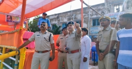 ধুলিয়ান গঙ্গাঘাটে কড়া নিরাপত্তায় প্রতিমা বিসর্জন, তৎপর পুলিশ-প্রশাসন