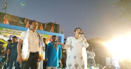 জাকিরের সমর্থনে জঙ্গিপুরে অভিনেত্রী শ্রাবন্তী, উচ্ছ্বাসে ভাসল জনতা।