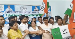 সিপিআইএম ও কংগ্রেস ছেড়ে তৃণমূলে যোগদান লালগোলাতে।
