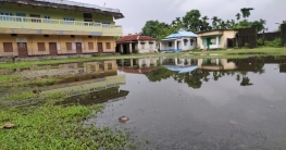 জল নিকাশির কোনো ব্যবস্থা নেই,তাই সামান্য বৃষ্টিতেই জল জমে ডোবা