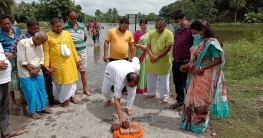 ঐতিহাসিক রামকেলিধামে দুই কোটি টাকা ব্যয়ে রাস্তার শিলান্যাস