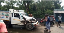 নালাগোলা রাজ্য সড়কে আইহো ব্রিজে বুলেরো পিকাপে মুখোমুখি ধাক্কা